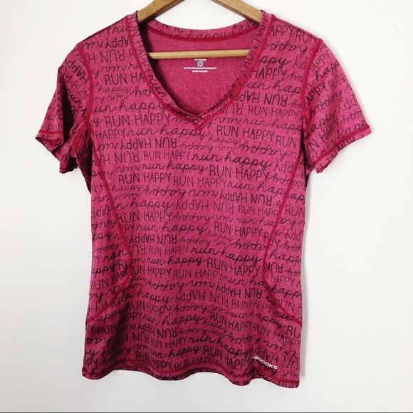 Brooks Tops - Brooks | Run Happy V-Neck NWOT